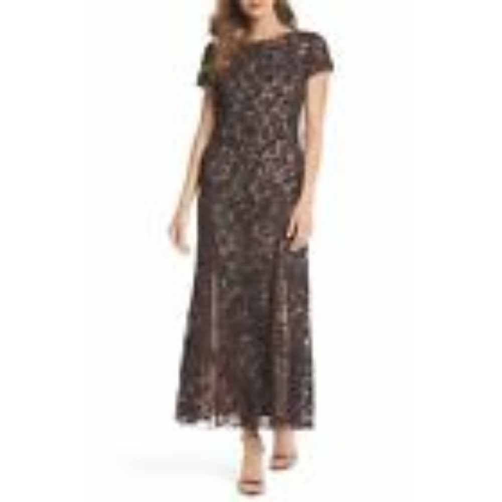 Pisarro Nights Embellished Gown, Plum